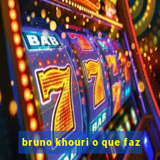 bruno khouri o que faz